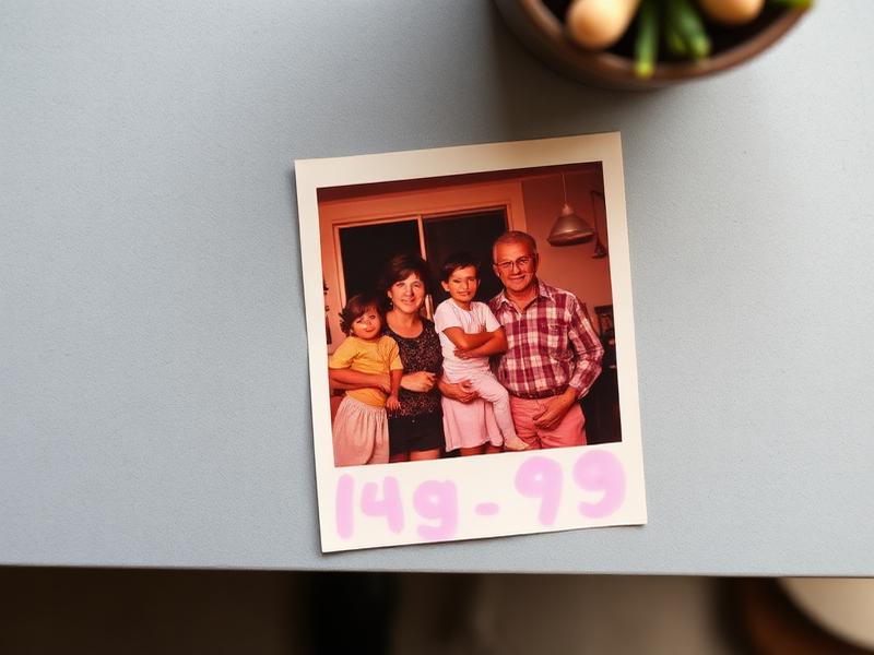 1970s color snapshot with heavy orange and magenta color shift